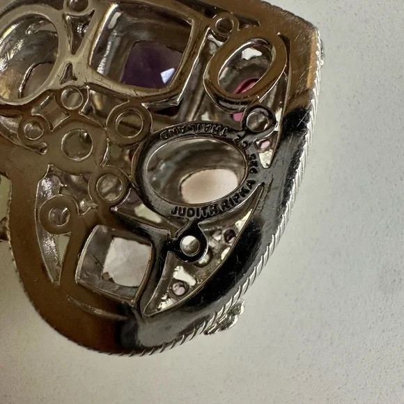 Judith Ripka heart moonstone with Judith Ripka chain - Picture 4 of 5